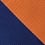 Navy Blue Microfiber Orange & Navy Stripe Tie For Boys