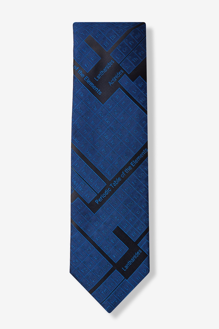 Periodic Table Navy Blue Extra Long Tie Photo (1)