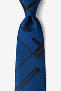 Periodic Table Navy Blue Extra Long Tie Photo (0)