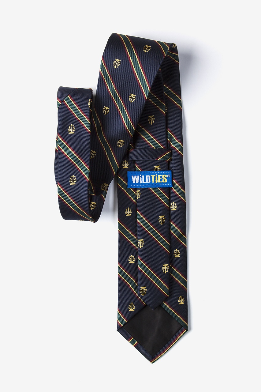 Scales of Justice Blue Navy Blue Tie Photo (1)