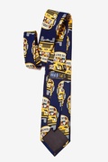 School Bus Navy Blue Tie Photo (2)