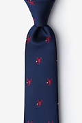 Scorpions Navy Blue Extra Long Tie Photo (0)