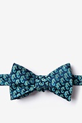 Seahorses Navy Blue Self-Tie Bow Tie Photo (0)