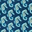 Navy Blue Microfiber Seahorses Skinny Tie