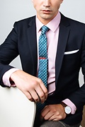 Seahorses Navy Blue Skinny Tie Photo (2)