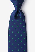 Shamrocks Navy Blue Extra Long Tie Photo (0)