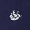 Navy Blue Microfiber Ships Ahoy Extra Long Tie