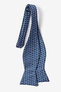 Small Anchors Navy Blue Self-Tie Bow Tie Photo (1)