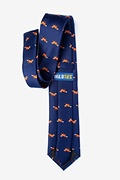 Sneaky Foxes Navy Blue Tie Photo (1)