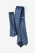 Snowflakes Navy Blue Skinny Tie Photo (2)