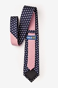 Stars & Stripes Navy Blue Extra Long Tie Photo (1)