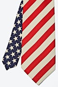 Stars and Stripes Navy Blue Tie Photo (2)