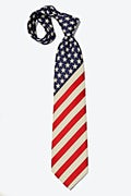 Stars and Stripes Navy Blue Tie Photo (4)