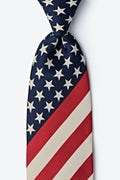 Stars and Stripes Navy Blue Tie Photo (0)