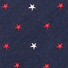 Navy Blue Microfiber Stars Self-Tie Bow Tie