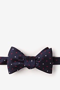 Stars Navy Blue Self-Tie Bow Tie Photo (0)