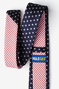 Stars & Stripes Navy Blue Skinny Tie Photo (1)