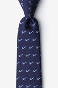 Tobacco Pipes Navy Blue Tie Photo (0)