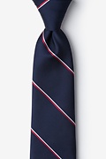 Understated Patriot Navy Blue Extra Long Tie Photo (0)