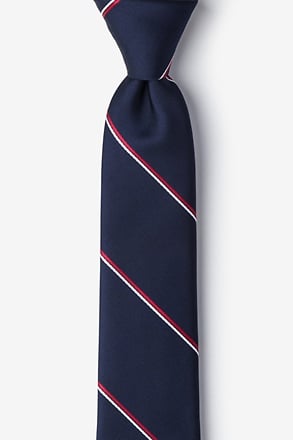 Understated Patriot Navy Blue Skinny Tie