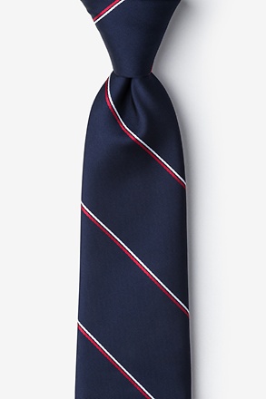 Understated Patriot Navy Blue Tie
