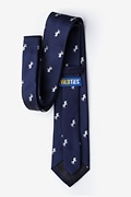 Unicorns Navy Blue Extra Long Tie Photo (2)