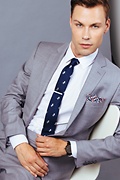 Unicorns Navy Blue Skinny Tie Photo (1)