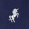 Navy Blue Microfiber Unicorns Tie