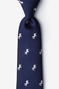 Unicorns Navy Blue Tie Photo (0)