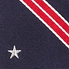Navy Blue Microfiber USA Stripe