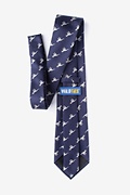 Velociraptor Navy Blue Extra Long Tie Photo (1)