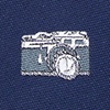 Navy Blue Microfiber Vintage Cameras Extra Long Tie