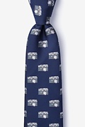 Vintage Cameras Navy Blue Extra Long Tie Photo (0)