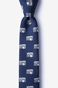 Vintage Cameras Navy Blue Skinny Tie Photo (0)