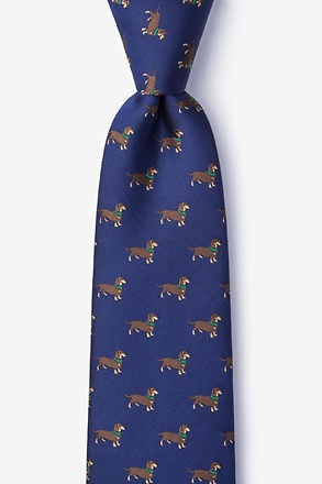 _Weiner Dogs Navy Blue Tie_