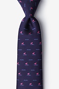 Whale Tails Navy Blue Tie Photo (0)