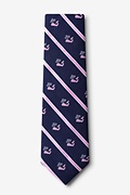 Whales Navy Blue Tie Photo (1)