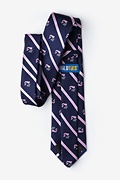 Whales Navy Blue Tie Photo (2)