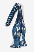 Woodland Camo Navy Blue Self-Tie Bow Tie Photo (1)