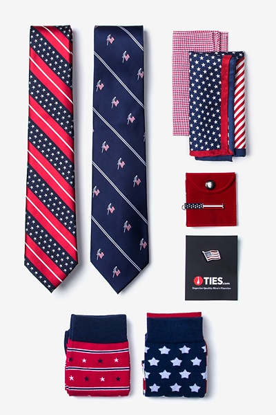 Navy Blue Other Materials The Patriotic Pack Look