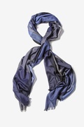 Navy Blue Check Mate Scarf Photo (2)