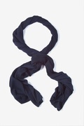 Men's Navy Blue Dakota Solid Scarf Photo (3)