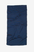 Mens Traveling Stripe Navy Blue Scarf Photo (1)