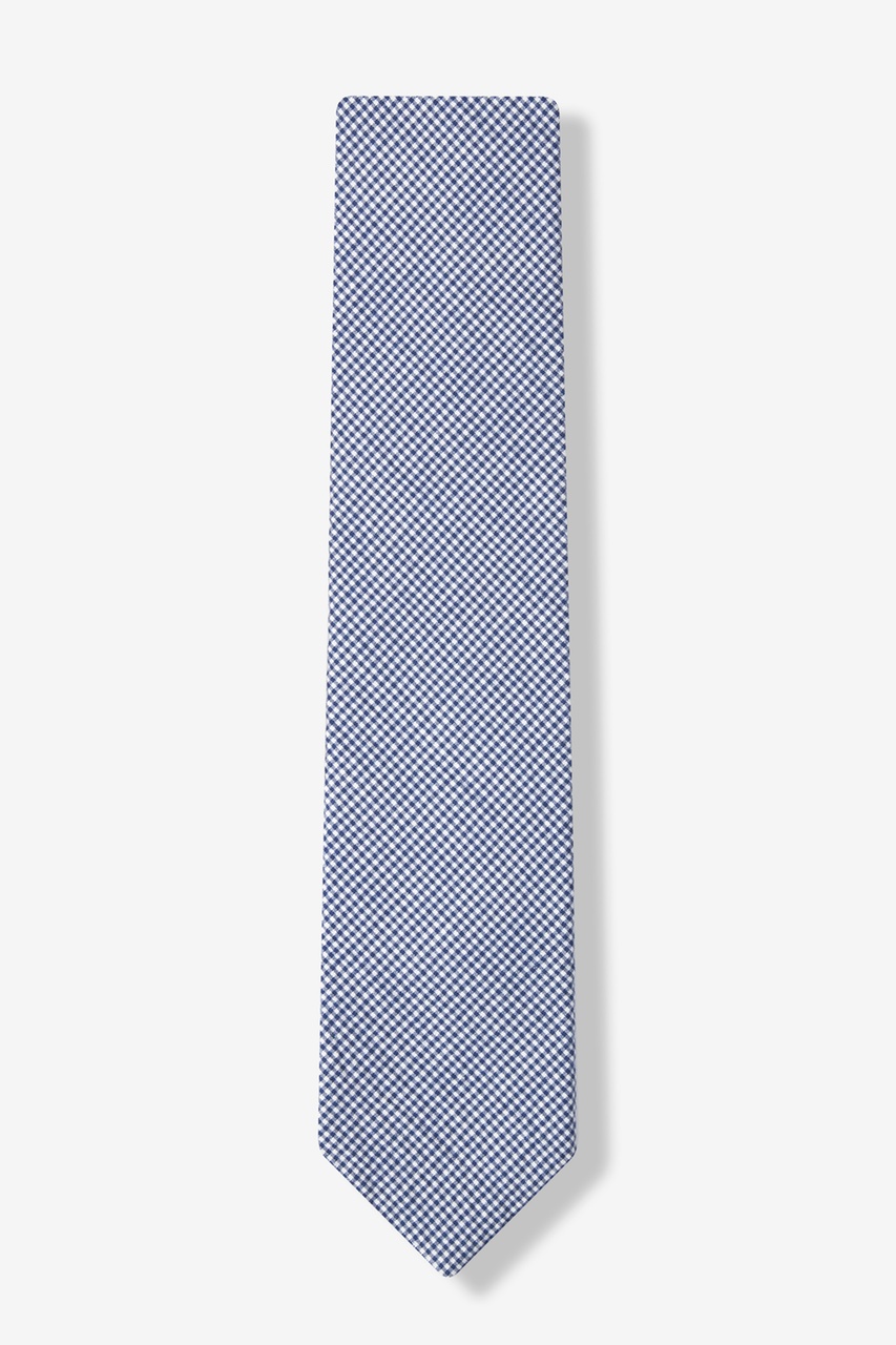 Navy Blue Seersucker Preston Seersucker Skinny Tie | Ties.com