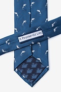 A Porpoise-ful Life Navy Blue Tie Photo (2)