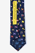 A-Z International Flags Navy Blue Skinny Tie Photo (2)