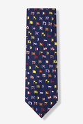 A-Z International Flags Navy Blue Tie Photo (1)