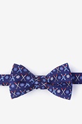 All Downhill From Here Navy Blue Self-Tie Bow Tie Photo (0)
