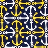 Navy Blue Silk Anchor Accoutrement