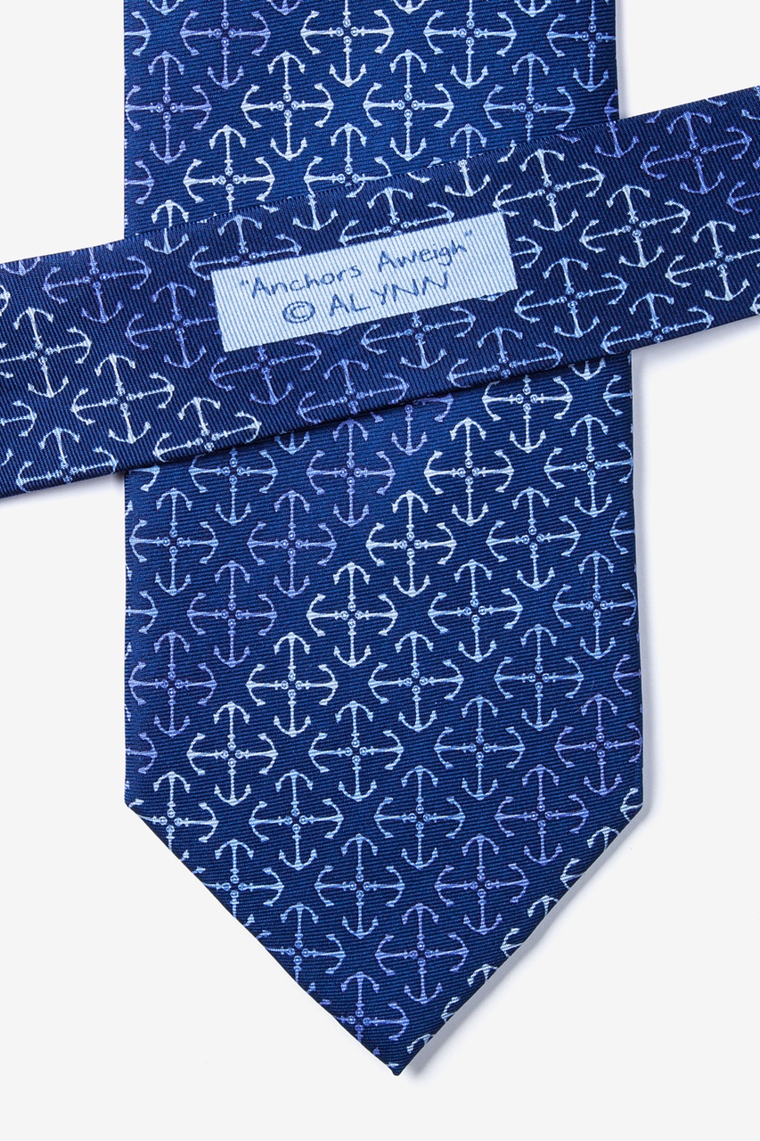 Anchors Aweigh Navy Blue Tie Photo (3)